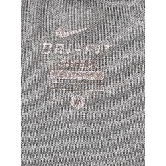 Nike Dri-Fit Casual Graphic Short Sleeve T Shirt Womens Size Medium M Gray - Picture 3 of 8